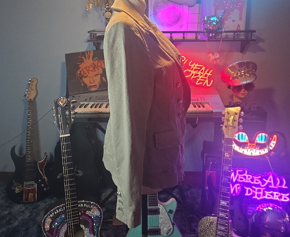 Source Unknown Double-Breasted Tan Blazer - image 2